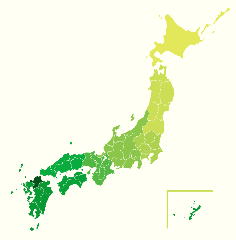 対応エリアは福岡県を中心に、全国対応致します！